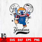 New York Yankees Stitch Michael Halloween Svg Eps Dxf Png File, Digital Download, Instant Download