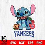 New York Yankees Stitch Zombie Svg Eps Dxf Png File, MLB svg, Digital Download, Instant Download