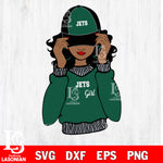 New York Jets girls svg eps dxf png file, digital download , Instant Download