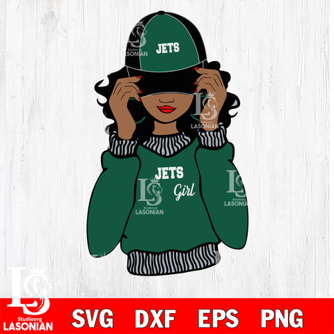 New York Jets girls svg eps dxf png file, digital download , Instant Download