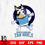 North Carolina Tar Heels Bandit Heeler Rugby Svg Eps Dxf Png File, Digital Download ,Instant Download, Cricut File