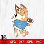 North Carolina Tar Heels Chilli bluey Svg Eps Dxf Png File, Digital Download, Instant Download