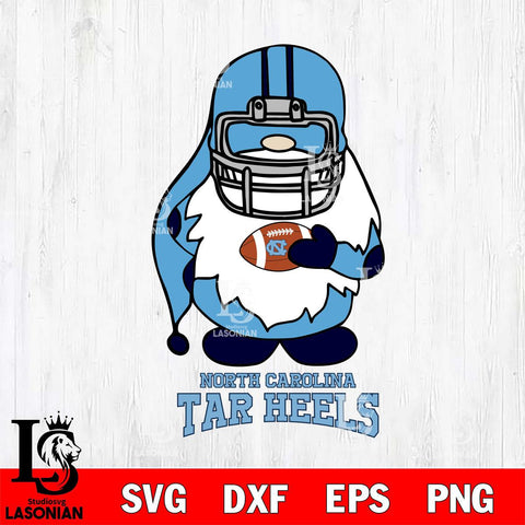 North Carolina Tar Heels Gnomes Christmas Svg Eps Dxf Png File, Digital Download, Instant Download