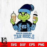 North Carolina Tar Heels Grinch 2 coffee Svg Eps Dxf Png File, Digital Download, Instant Download