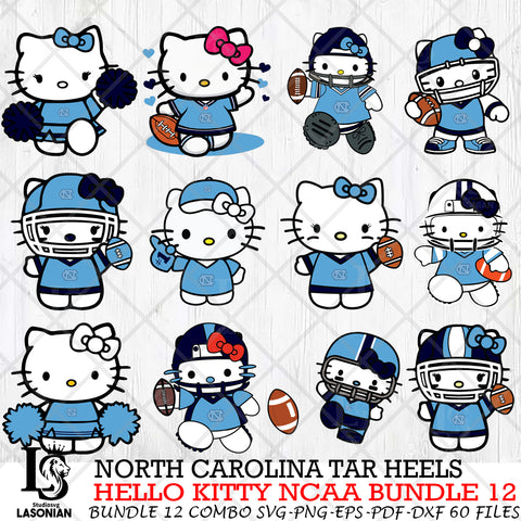 North Carolina Tar Heels NCAA Bundle 12 Svg Eps Dxf Png File, NCAA svg, Digital Download, Instant Download