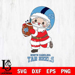 North Carolina Tar Heels Santa Claus Cute Svg dxf eps png pdf file,NCAA svg,Digital Download,Cricut file