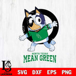 North Texas Mean Green Bandit Heeler Rugby Svg Eps Dxf Png File, Digital Download ,Instant Download, Cricut File