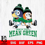 North Texas Mean Green Bluey & Bingo 8 Svg Eps Dxf Png File, NCAA svg, Digital Download, Instant Download