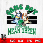 North Texas Mean Green Bluey & Bingo 9 Svg Eps Dxf Png File, NCAA svg, Digital Download, Instant Download