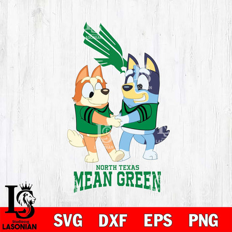 North Texas Mean Green Bluey Chilli Dance Svg Eps Dxf Png File, Digital Download, Instant Download