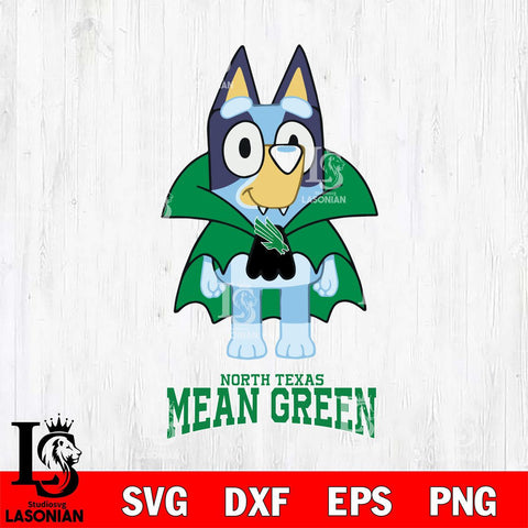 North Texas Mean Green Bluey Dracula Halloween Svg Eps Dxf Png File, Digital Download, Instant Download