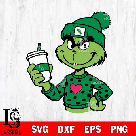 North Texas Mean Green Boujee Grinch 11 Svg Eps Dxf Png File, Digital Download, Instant Download