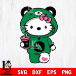 North Texas Mean Green Cute Hello Kitty Svg Eps Dxf Png File, Digital Download, Instant Download