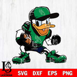 North Texas Mean Green Donal Duck Svg Eps Dxf Png File, NCAA svg, Digital Download, Instant Download