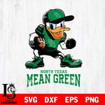 North Texas Mean Green Donal Duck Disney, Svg Eps Dxf Png File, Digital Download