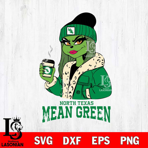 North Texas Mean Green Girls Grinch Bougie Svg Eps Dxf Png File, Digital Download, Instant Download