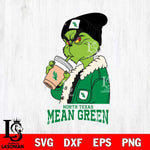 North Texas Mean Green Grinch Bougie Football Svg Eps Dxf Png File, Digital Download, Instant Download