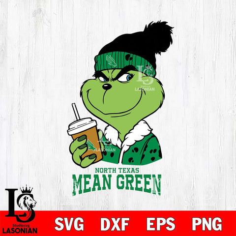 North Texas Mean Green Grinch hat Svg Eps Dxf Png File, Digital Download, Instant Download