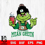 North Texas Mean Green Grinch with coffee Svg Eps Dxf Png File, Digital Download, Instant Download