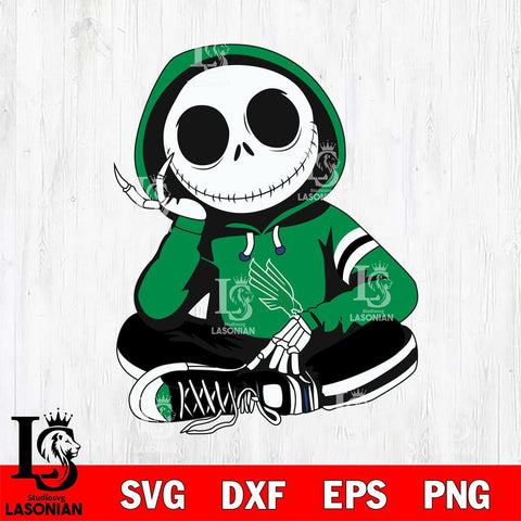 North Texas Mean Green Jack Skellington halloween Svg Eps Dxf Png File, NCAA svg, Digital Download, Instant Download