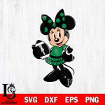 North Texas Mean Green Minnie Mouse Svg Eps Dxf Png File, NCAA svg, Digital Download, Instant Download