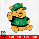 North Texas Mean Green Pooh Bear Svg Eps Dxf Png File, NCAA svg, Digital Download, Instant Download