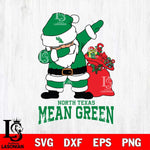 North Texas Mean Green Santa Dabbing Christmas Svg dxf eps png pdf file,NCAA svg,Digital Download,Cricut file