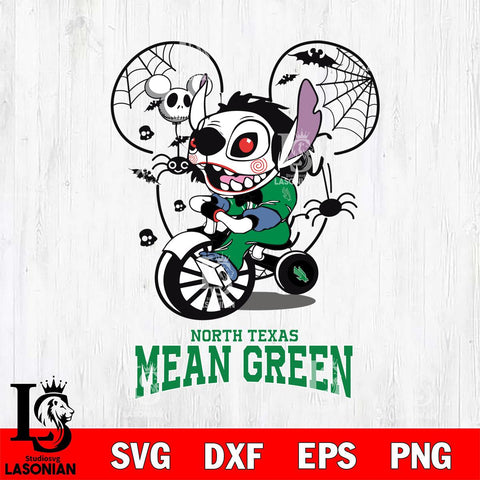 North Texas Mean Green Stitch Jigsaws Halloween Svg Eps Dxf Png File, Digital Download, Instant Download