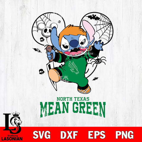 North Texas Mean Green Stitch Michael Halloween Svg Eps Dxf Png File, Digital Download, Instant Download