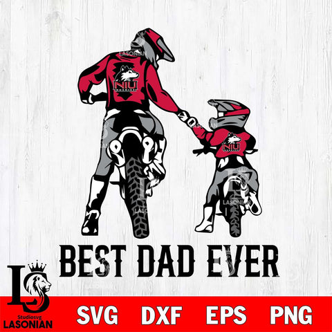 Northern Illinois Huskies Best Dad Ever Svg Eps Dxf Png File, Digital Download, Instant Download