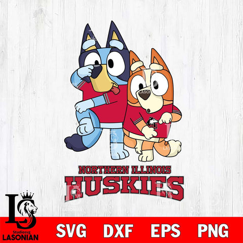 Northern Illinois Huskies Bluey Chilli Dance Mode Svg Eps Dxf Png File, Digital Download, Instant Download