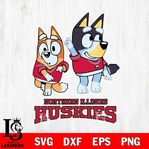 Northern Illinois Huskies Bluey Chilli Mode Dance Svg Eps Dxf Png File, Digital Download, Instant Download