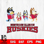 Northern Illinois Huskies Bluey Dance Mode Squats Svg Eps Dxf Png File, Digital Download, Instant Download