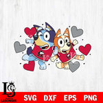 Northern Illinois Huskies Bluey heart Svg Eps Dxf Png File, Digital Download, Instant Download