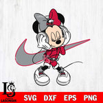 Northern Illinois Huskies Cute Minnie Mouse Dancing Svg Eps Dxf Png File, NCAA svg, Digital Download, Instant Download