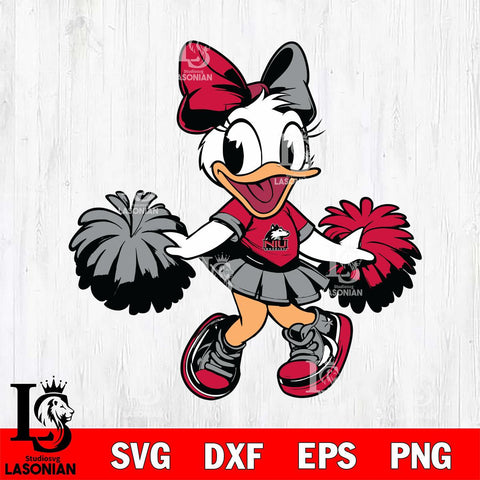 Northern Illinois Huskies Daisy Duck Cheerleader Svg Eps Dxf Png File, NCAA svg, Digital Download, Instant Download