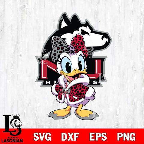 Northern Illinois Huskies Fancy Daisy Duck Disney Svg Eps Dxf Png File, Digital Download, Instant Download