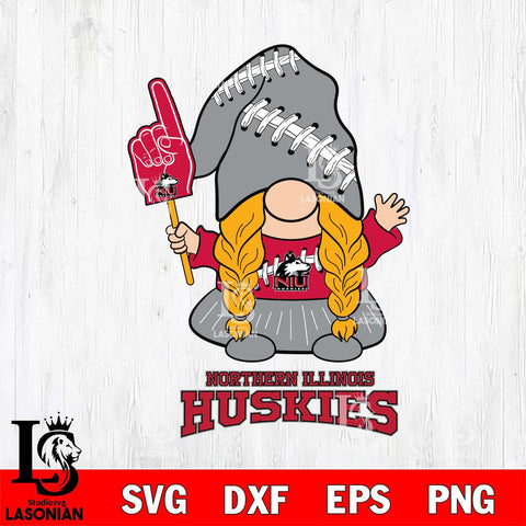 Northern Illinois Huskies Gnomes Fan Svg Eps Dxf Png File, Digital Download, Instant Download