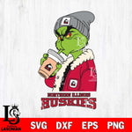 Northern Illinois Huskies Grinch Bougie Football Svg Eps Dxf Png File, Digital Download, Instant Download