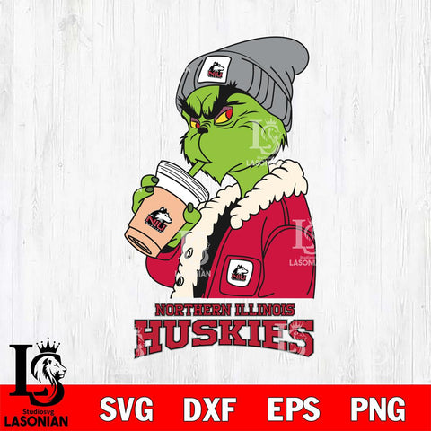 Northern Illinois Huskies Grinch Bougie Football Svg Eps Dxf Png File, Digital Download, Instant Download