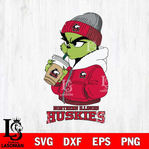 Northern Illinois Huskies Grinch Bougie Sport Svg Eps Dxf Png File, Digital Download, Instant Download