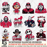 Northern Illinois Huskies Halloween Bundle 12 SVG Svg Eps Dxf Png File, NCAA bundle svg, Digital Download, Instant Download