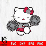 Northern Illinois Huskies Hello Kitty Cheerleader Svg Eps Dxf Png File, Digital Download, Instant Download