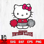 Northern Illinois Huskies Hello Kitty Cheerleader 2 Svg Eps Dxf Png File, Digital Download, Instant Download