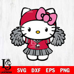 Northern Illinois Huskies Hello Kitty Cheerleader 5 Svg Eps Dxf Png File, Digital Download, Instant Download