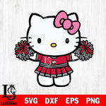 Northern Illinois Huskies Hello Kitty Cheerleader 9 Svg Eps Dxf Png File, Digital Download, Instant Download