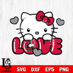 Northern Illinois Huskies Hello Kitty Love Svg Eps Dxf Png File, Digital Download, Instant Download