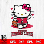 Northern Illinois Huskies Hello Kitty NCAA 3 Svg Eps Dxf Png File, Digital Download, Instant Download