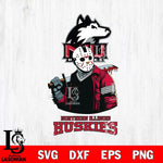 Northern Illinois Huskies Jason Voorhees 10 Svg Eps Dxf Png File, Digital Download