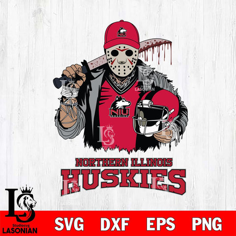 Northern Illinois Huskies Jason Voorhees 2 Svg Eps Dxf Png File, Digital Download